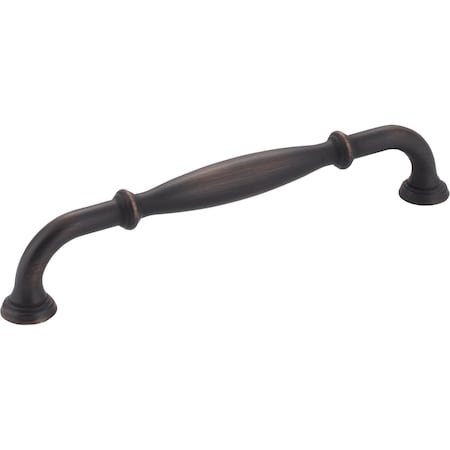 Jeffrey Alexander 160 mm Center-to-Center Brushed Oil Rubbed Bronze Tiffany Cabinet Pull 658-160DBAC